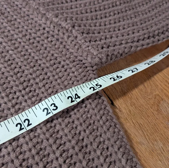 EFAN Cable Knit Sweater Dress – Taupe Button-Shoulder Cozy Chic XL 🍂🧶 - Picture 4 of 12